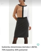 Sukienka dzianinowa damska r.48/50, 70% bawełna 30% poliamid
