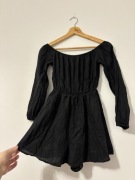 Czarny krótki kombinezon Bershka S małe M