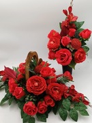 Komplet nagrobny  -kompozycja w sercu 