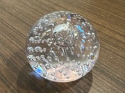 Śliczna szklana kula ozdoba przycisk do papieru 