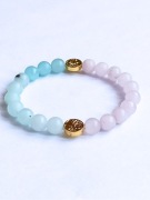 Bransoletka z Amzonitu, Kwarcu i Hematytu I NaKra Jewelry 