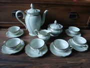 Stary Serwis do kawy Rosenthal RC Victoria na 6 osób ecru