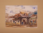 Kazimierz Dolny nad Wisłą AKWARELA 24x30 cm