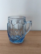 Kufel kufelek Ząbkowice szkło niebieskie