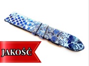 Skórzany pasek do zegarka 20mm polskiej firmy szafir granat krokodyl