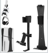 Smukły Uchwyt Ścienny do PS5 Slim Disc i Digital Edition Wytrzymały Stalowy