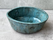 Owalna umywalka ręcznie robiona