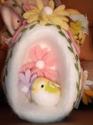 Nowe duże filcowe jajko wielkanocne 23 cm 