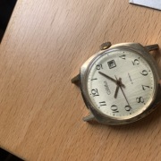 Zegarek Slava Nakrecany 37mm pozlacany 