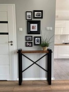 Konsolka z dębowym blatem