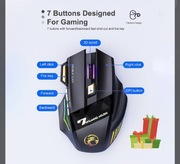 Mysz bezprzewodowa iMICE GW-X7 3200 DPI LED RGB