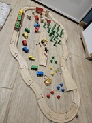 Zestaw klocków drewnianych wiekowych, chińczyk gratis 