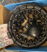 Hula hop z wypustkami Hikey 45 cm czarny
