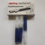 Naboje kapilarne granatowe do rapidografów Rotring S0215870