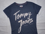 Tshirt z napisami TOMMY HILFIGER JEANS r. M/L 38/40 
