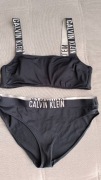 Czarny dwuczęściowy strój kąpielowy Calvin Klein rozmiar 38 