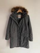 Kari Traa szara kurtka ocieplana parka płaszcz z kapturem futerko S 36