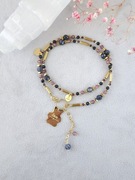 Naszyjnik z kamieni naturalnych i stali UNIKAT