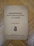 Konstytucja RP 1921 – wydanie 1948 Kraków – wydanie trzecie