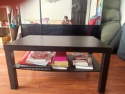 czarny stolik(ława kawowa zz dodatkową półką IKEA)