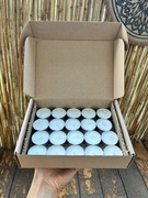 Tealighty świece świeczki wosk sojowy 20 sztuk naturalne handmade diy