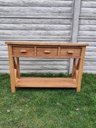 Konsola dębowa lite drewno 