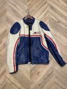 Kurtka skórzana Dainese Vintage L/XL kolorystyka Honda Fireblade