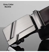 Elegancki biznesowy ciemny brązowy pasek do spodni długość 125 cm z Polski