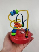 Labirynt z małpką, przeplatanka z koralikami zabawka edukacyjna dla dzieci