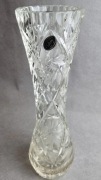 Duży wazon kryształowy 24% PbO 32 cm ręcznie szlifowany kryształ