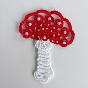 Serwetka frywolitka Muchomor czerwony