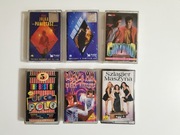 Kolekcja polskich kaset magnetofonowych z muzyką pop i disco polo z lat 90