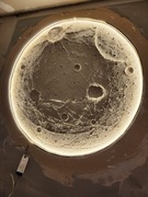 Wykończenie wnętrz oraz własnorecznie robiony księżyc 3d u klijenta