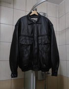 kurtka męska XXL czarna bomberka pilotka sztuczna skóra ekoskóra ekologicz