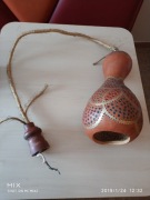 Lampa wisząca ozdobna z tykwy