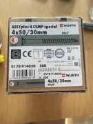 Wkręty do drewna WURTH 4x50/30mm