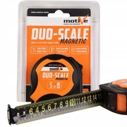 MOTIVE MIARA MIARKA METRÓWKA DUO-SCALE 5M ZWIJANA DWUSTRONNA NYLON MAGNES