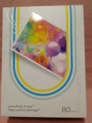 LIENE Papier Fotograficzny 80 Arkuszy 2 Taśmy Barwne 4x6 Cala Drukarki