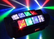 >>>S P I D E R EFEKT DISCO-2X4REF.LED RUCHOME COLOR RGBW na imprezy.DJ