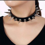 Naszyjnik CHOKER GOTH kolce ćwieki