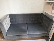 Kanapa / sofa ciemnoszara rozkladna podwojne lozko 180 cm x 85 cm