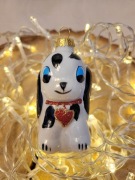 Bombka szklana piesek nowa jak PRL