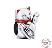 Nowy Charms do bransoletki modułowej - Szczęśliwy Kot