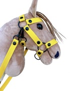 Ogłowie żółte wodze hobby horse A3 koń na kiju dodatki akcesoria