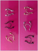 Fałszywy fake'owe septum kolczyk