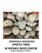 ziemniaki sadzeniaki vineta w worku raszlowym 10kg klasa A
