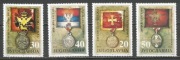 Jugosławia 1991 Mi 2510-2513 medale stare ordery**czyste