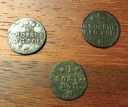 Stanisław August Poniatowski 1/2 grosza 1767 i 1768, szeląg 1768