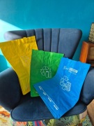 Torby do segregacji odpadów RECIDO zestaw na papier, szkło i plastik