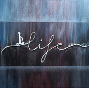 Seria "Droga" Obraz  30×30 Akryl abstrakcja 